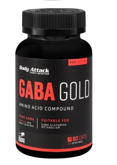 Body Attack - GABA Gold - 80 Kapseln – Body Attack Verpackung