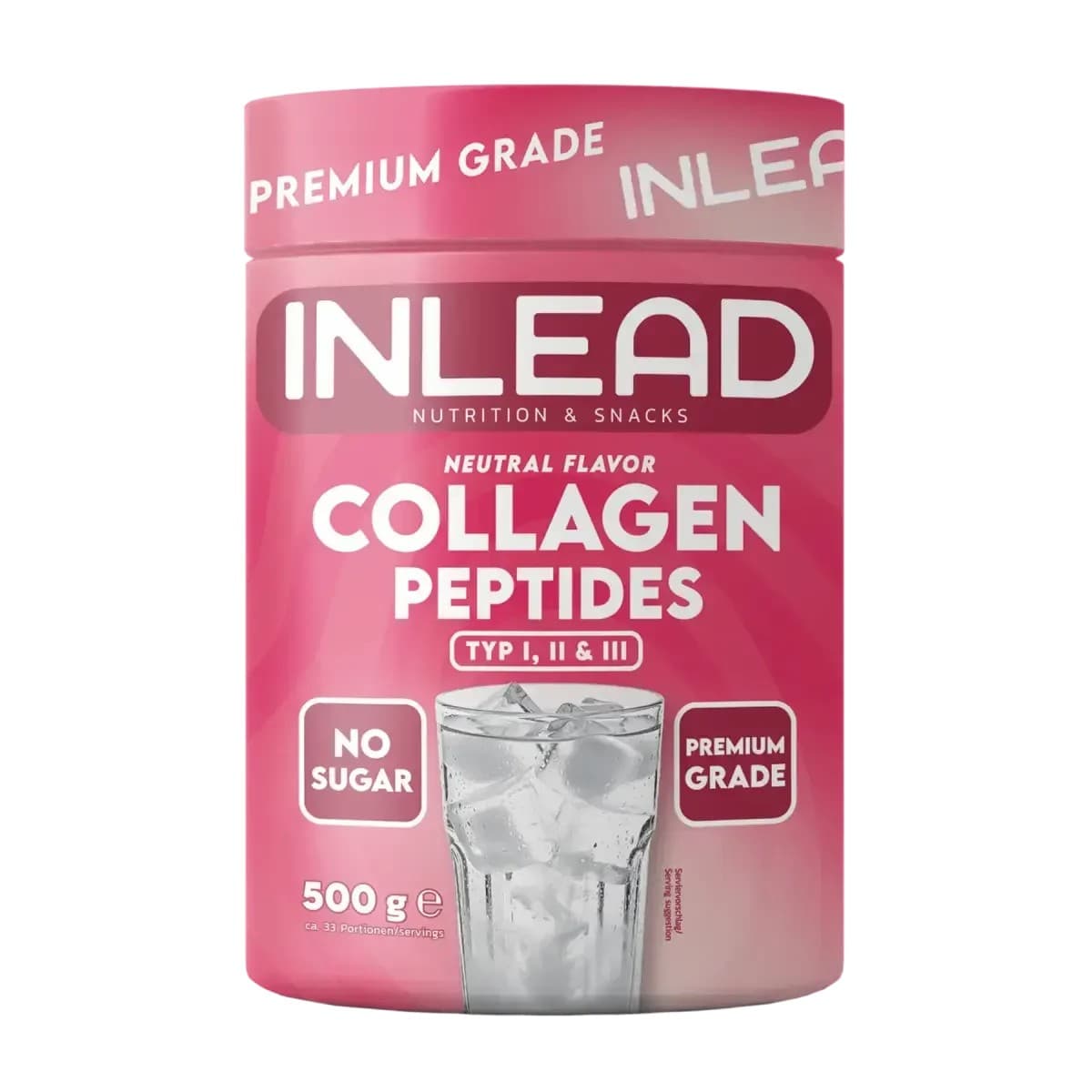 Inlead - Péptidos de colágeno - Sin sabor, 500 g – empaque