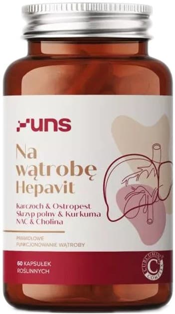 UNS - Hepavit Liver Support - 60 Caps – UNS förpackning