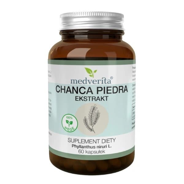 Medverita - Chanca Piedra Extract 10% 60 Capsules – Medverita förpackning