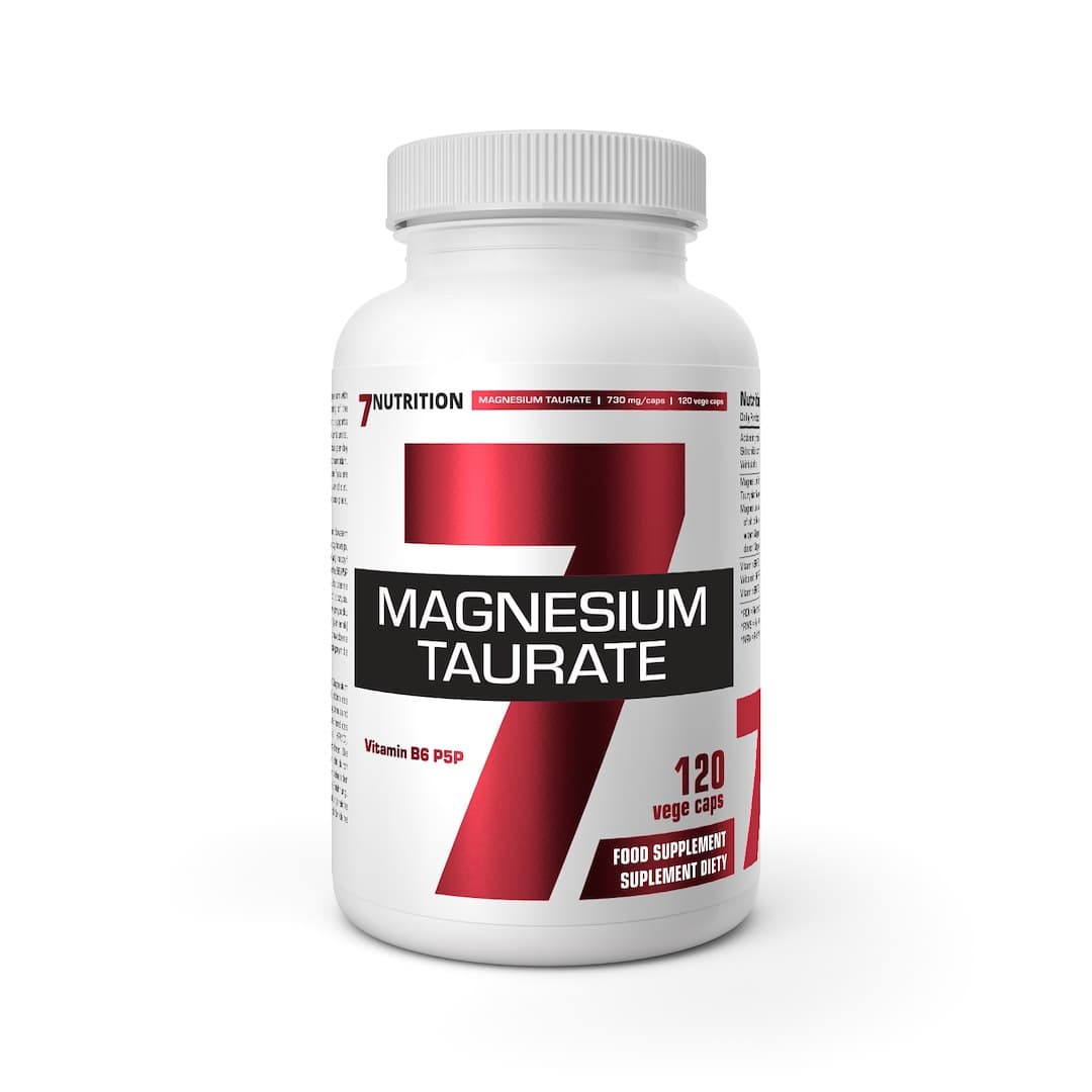 7Nutrition Magnesium Taurate - 120 Capsules Végétales – 7 Nutrition packaging