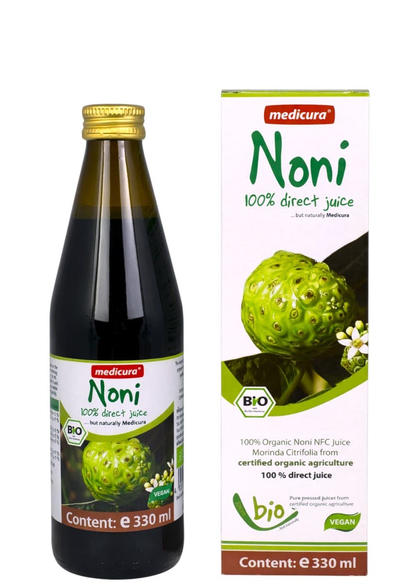 Medicura - Ekologiczny sok z noni – Medicura packaging