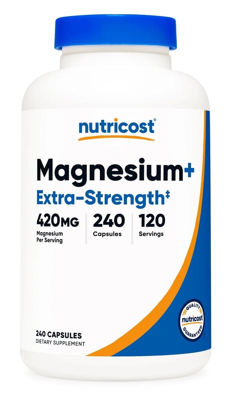 Nutricost - Magnesio+ - 240 Cápsulas – Nutricost empaque