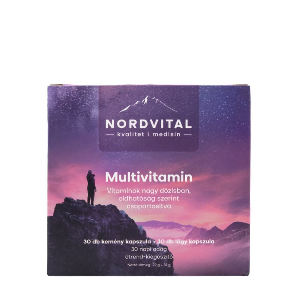 Nordvital Multivitamin - 30+30 capsules – Nordvital förpackning