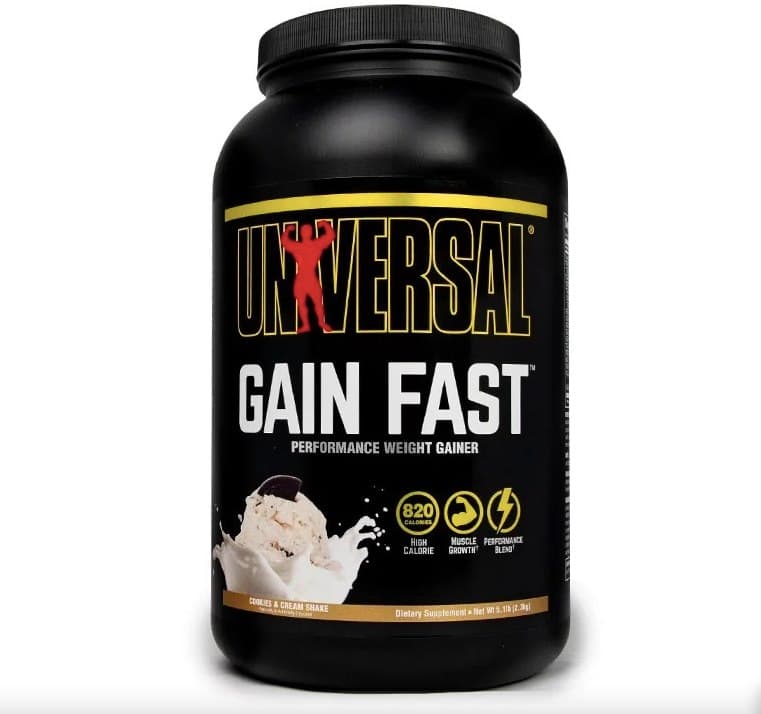 Universal Nutrition Gain Fast 3100 Saveur Vanille 2260 g – Universal Nutrition emballage