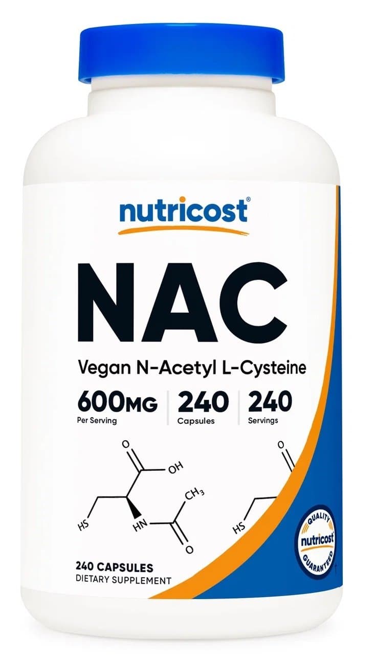 Nutricost - NAC N-Acetyl L-Cysteina – Nutricost opakowanie
