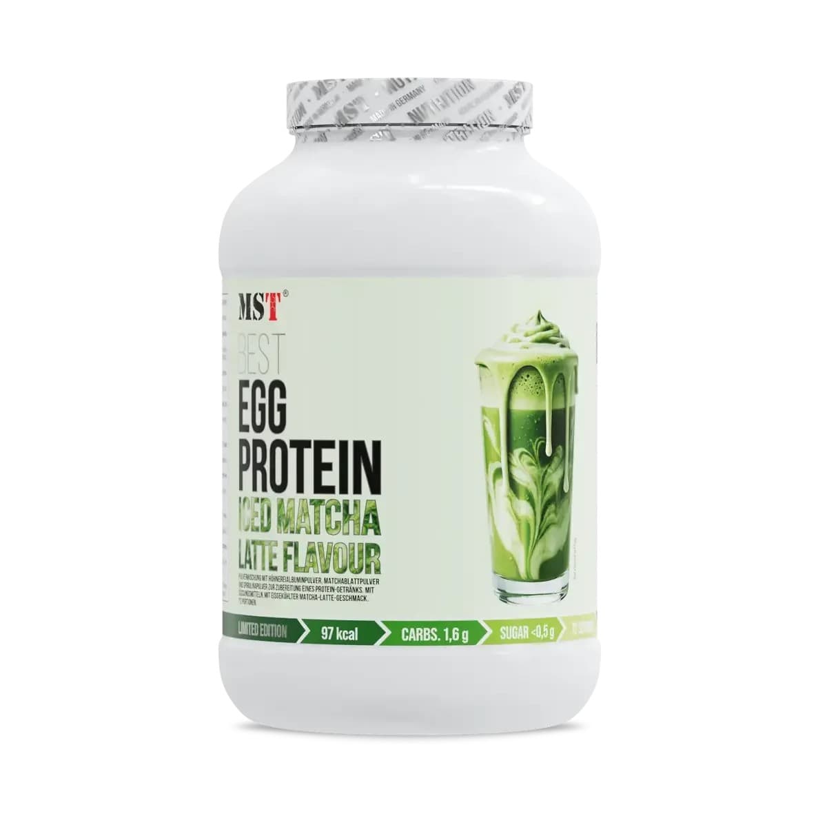 MST - Proteína de huevo, té matcha con leche – empaque