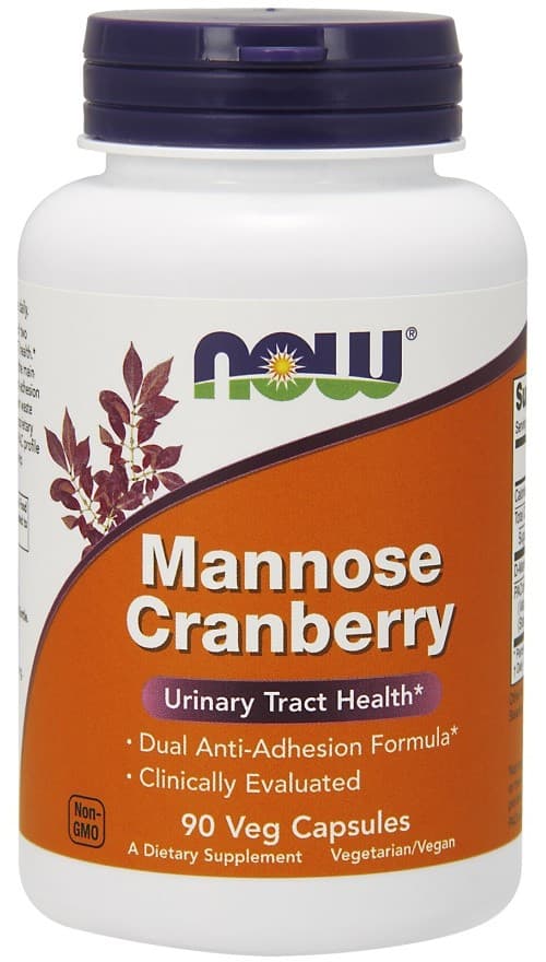 NOW Foods - Mannose Cranberry - 90 Vcaps – NOW Foods opakowanie