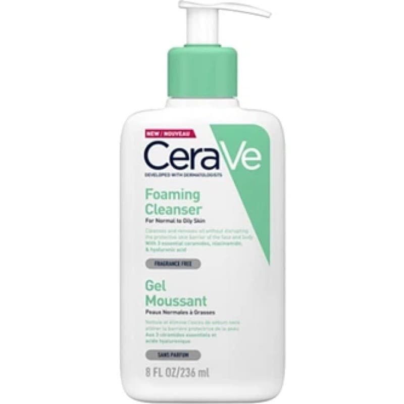 Serica - CeraVe Foaming Cleanser Normal to Oily 236 ml – CeraVe empaque