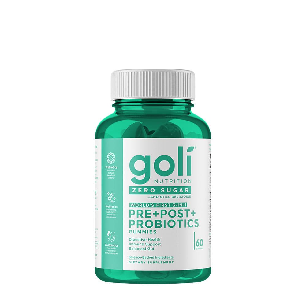 Goli Zero Sugar Pre + Post + Probiotics Gummies - 60 Gummies – Goli packaging