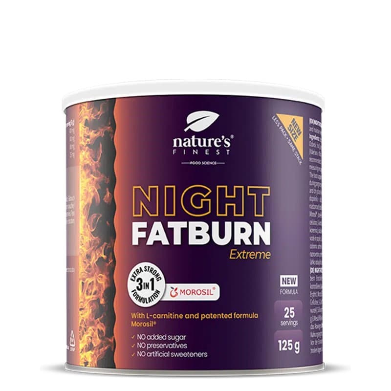Nature's Finest - Night FatBurn Extreme - 125g – Nature's Finest förpackning