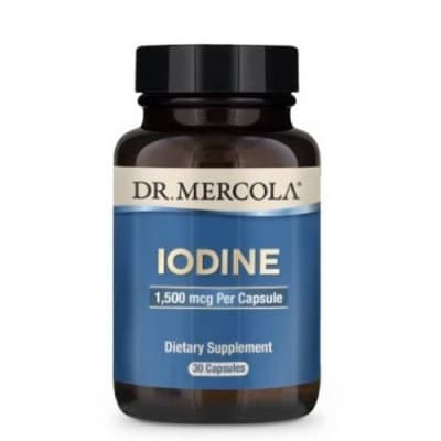 Dr. Mercola Iodine (Iode) 1,5 mg 30 capsules – Dr. Mercola packaging