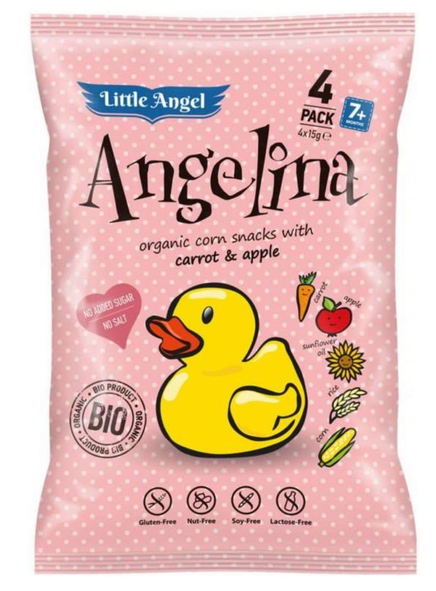 Little Angel - Angelina Økologiske Majssnacks – Little Angel emballage