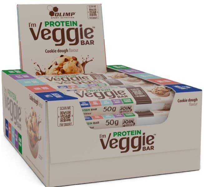 Olimp Labs - Protein Veggie Bar Cookie Dough 25 x 50g – Olimp Labs verpakking