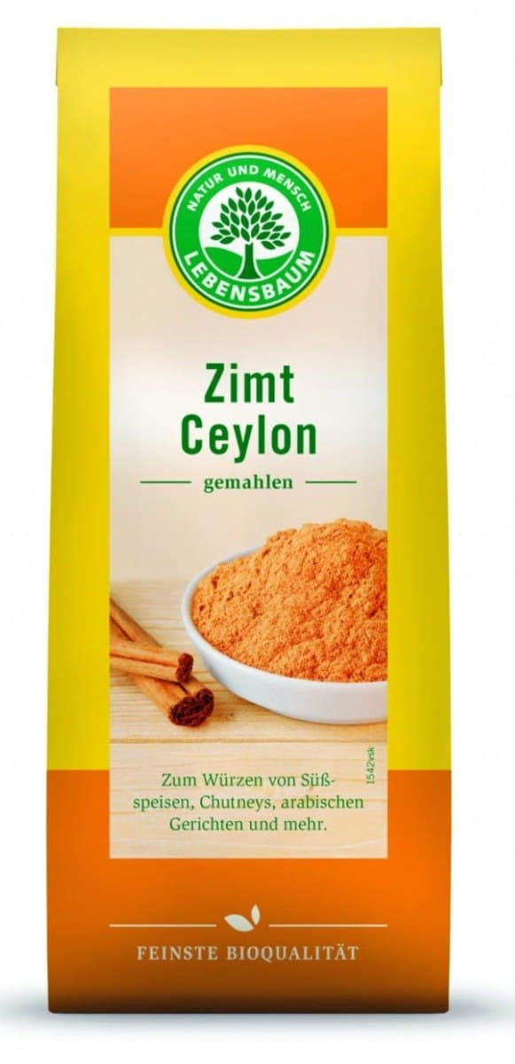 Lebensbaum Cannelle de Ceylan moulue BIO 50 g – Lebensbaum packaging