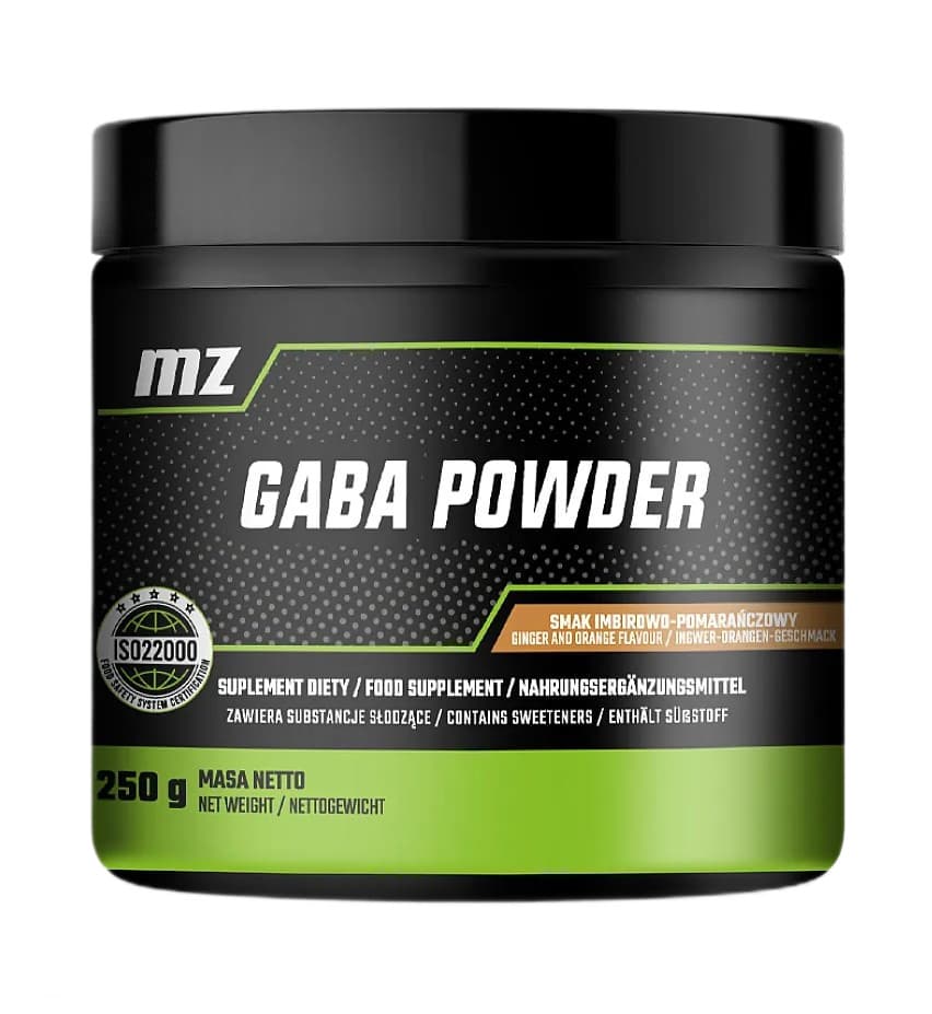MZ Muscle Zone - GABA-poeder - Gember en sinaasappel, 250 g