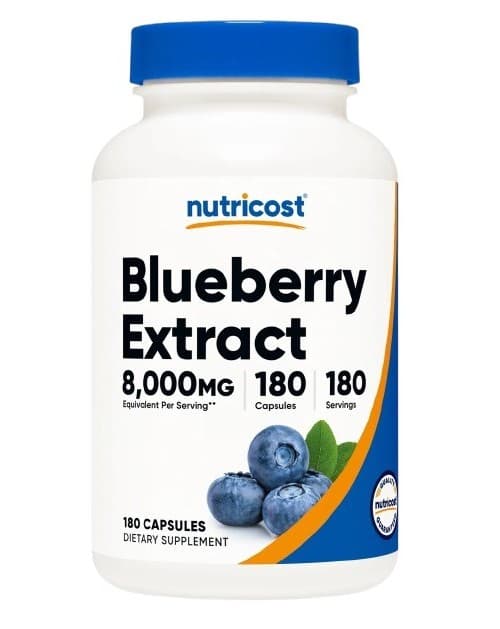 Nutricost - Extrait de Myrtille - 180 Capsules – Nutricost emballage