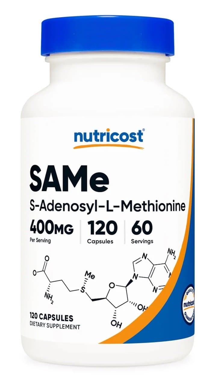 Nutricost - SAM-e 200mg - 120 Capsules – Nutricost opakowanie