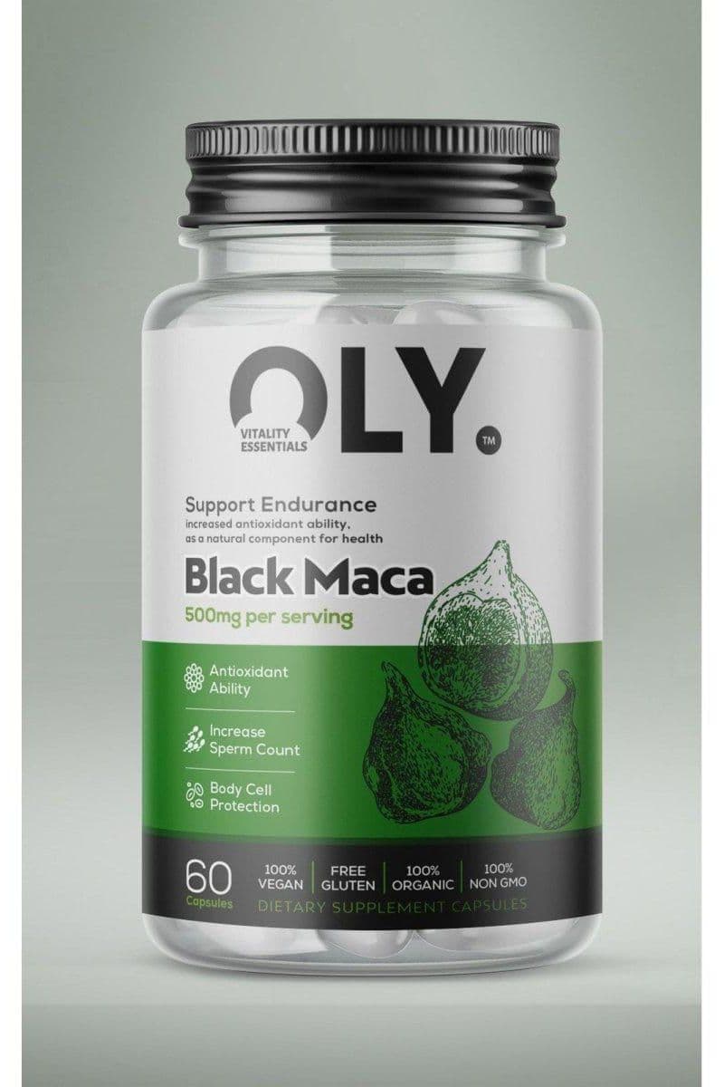 Oly - Black Maca - 500mg - 60 vcaps – Oly packaging