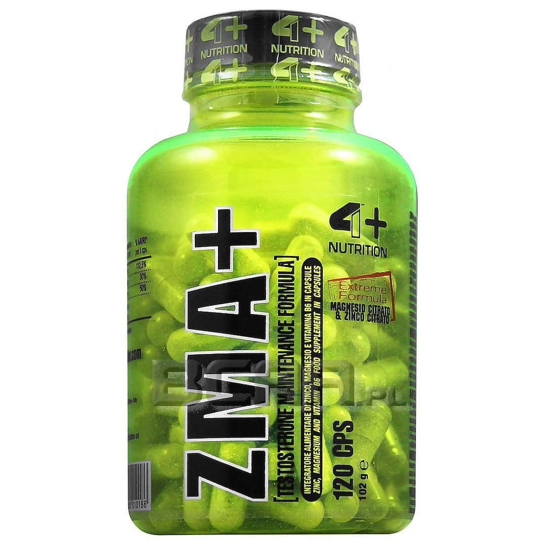 4 Sport Nutrition ZMA+ 120 Kapseln – 4+ Nutrition Verpackung