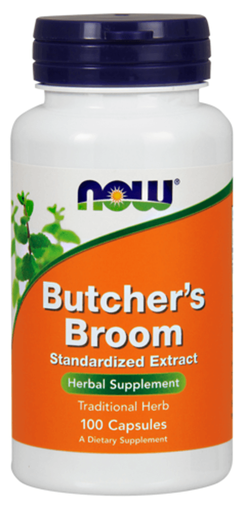 Now Foods Butcher's Broom 100 capsule vegane – NOW Foods confezione