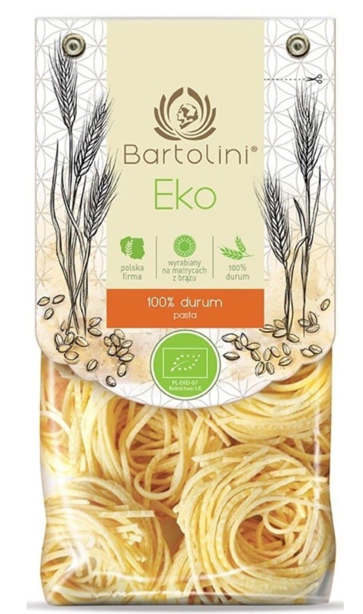 Bartolini - Eko Durum Pasta - 250g – Bartolini förpackning