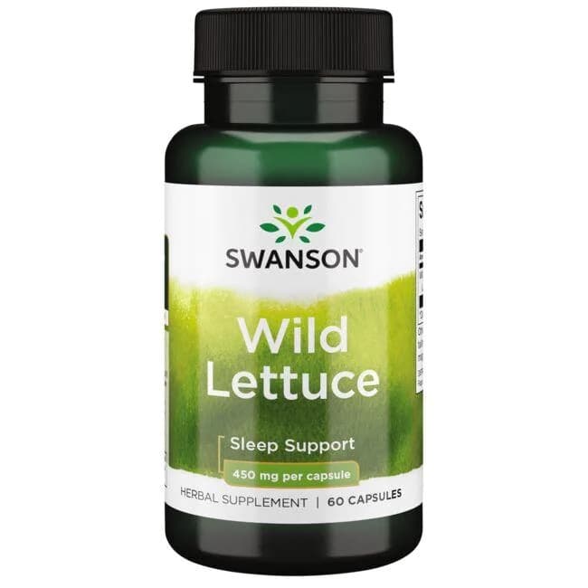 Swanson Wild Lettuce 450 mg – 60 cápsulas vegetarianas – Swanson packaging