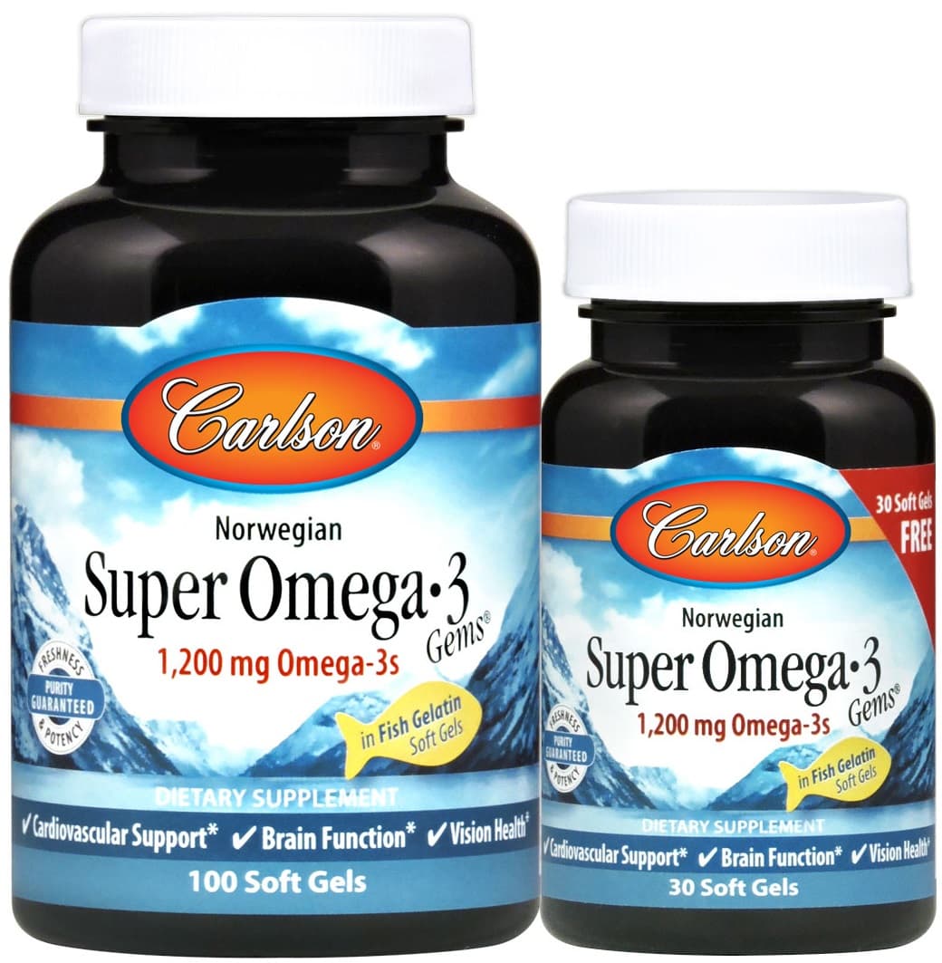 Carlson Labs Norwegian Super Omega-3 Gems – Carlson Labs förpackning