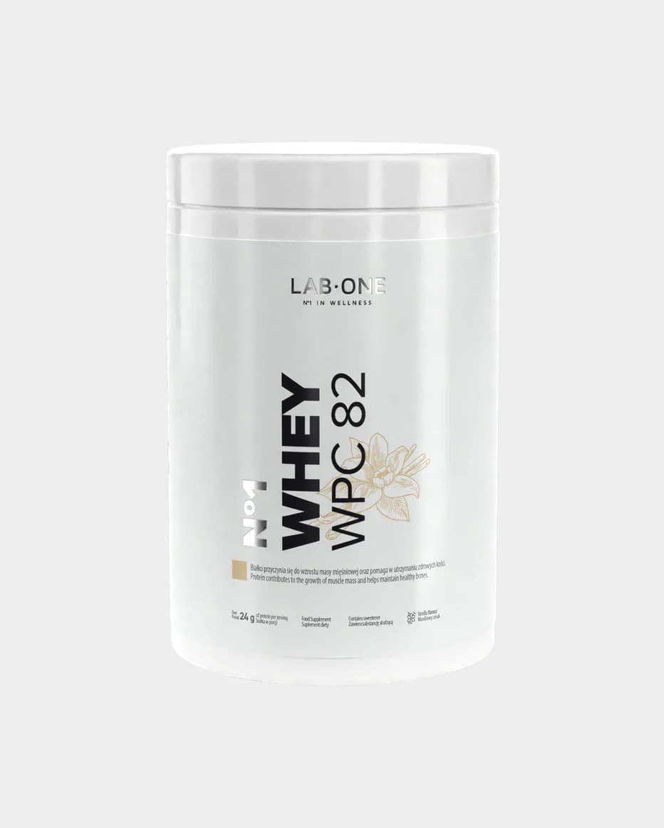 LAB ONE N°1 WHEY WPC 82 Vanille 500 g – LAB ONE emballage