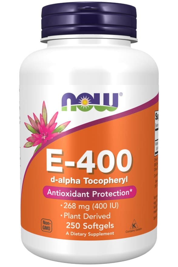 Now Foods - Witamina E-400 Natural – NOW Foods packaging