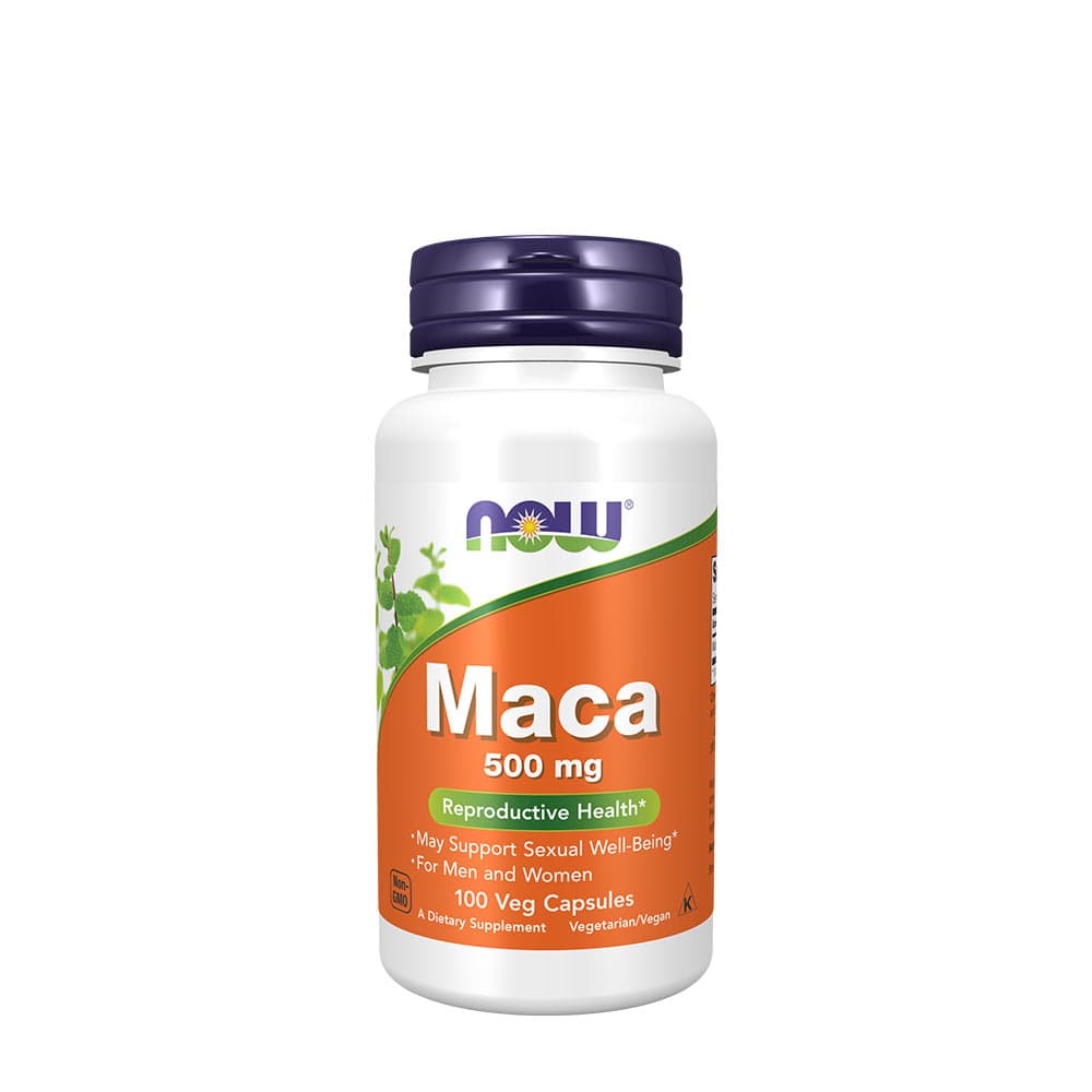 NOW Foods - Maca, 500mg – NOW Foods packaging
