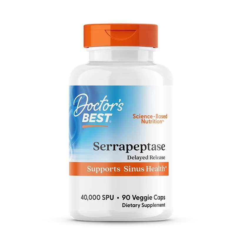 Doctor's Best - High Potency Serrapeptase – Doctor's Best förpackning