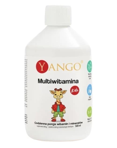 Yango - Multiwitamina Kids (500 ml) – Yango opakowanie