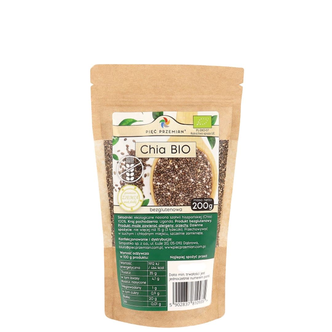 Pięć Przemian - Organic Chia Seeds BIO – Pięć Przemian förpackning