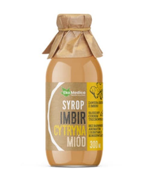 EkaMedica Sciroppo Zenzero e Limone 0,3l – Eka Medica confezione