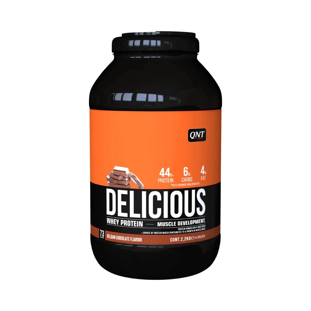 QNT Delicious Whey Protein – QNT förpackning