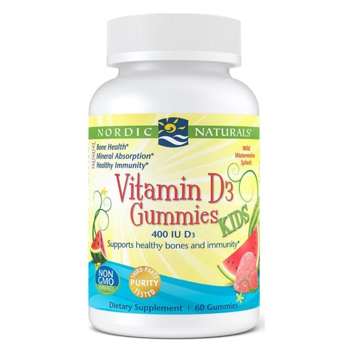 Nordic Naturals - Vitamin D3 Gummibjørner Børn – Nordic Naturals emballage
