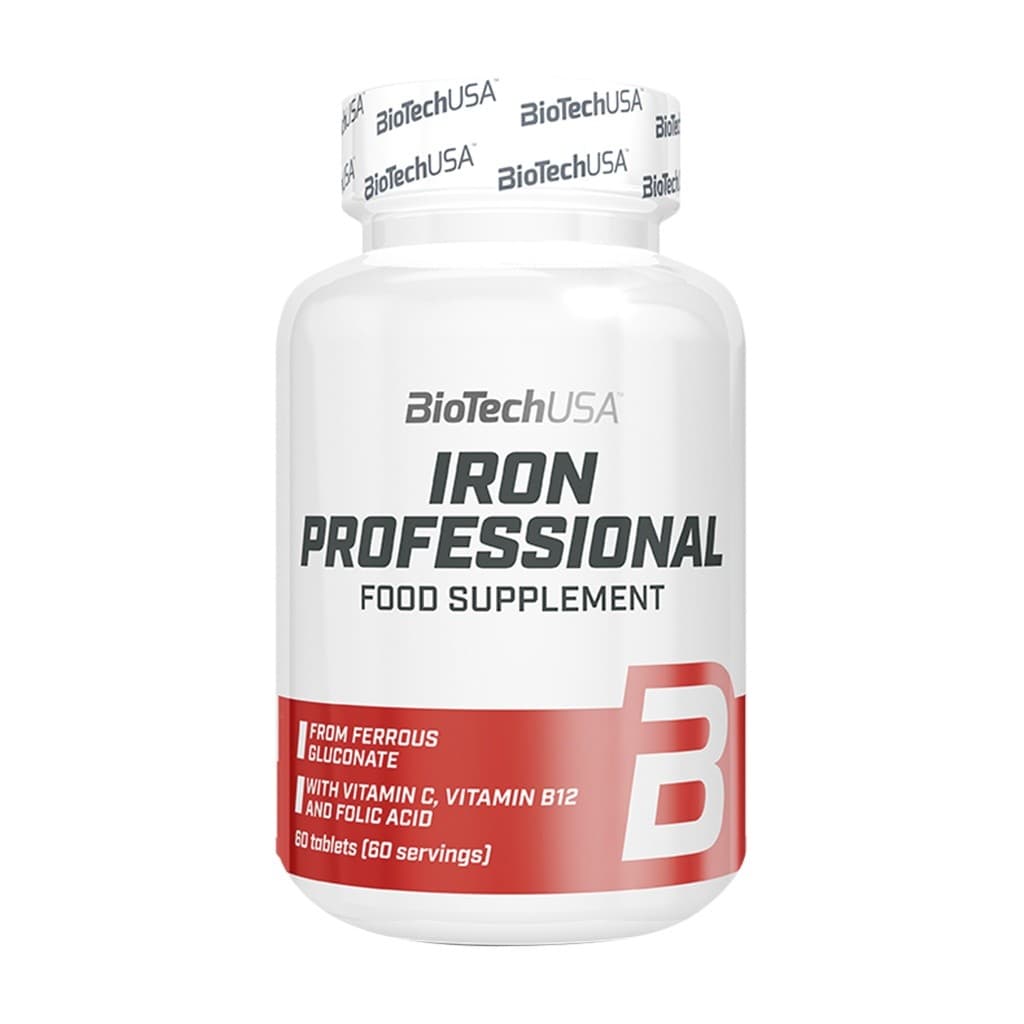 BioTechUSA Iron Professional - 60 Tabletten – BioTechUSA Verpackung
