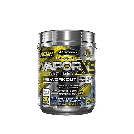 Muscletech - naNO Vapor X5 Next Gen - Blaue Himbeere, 228 g