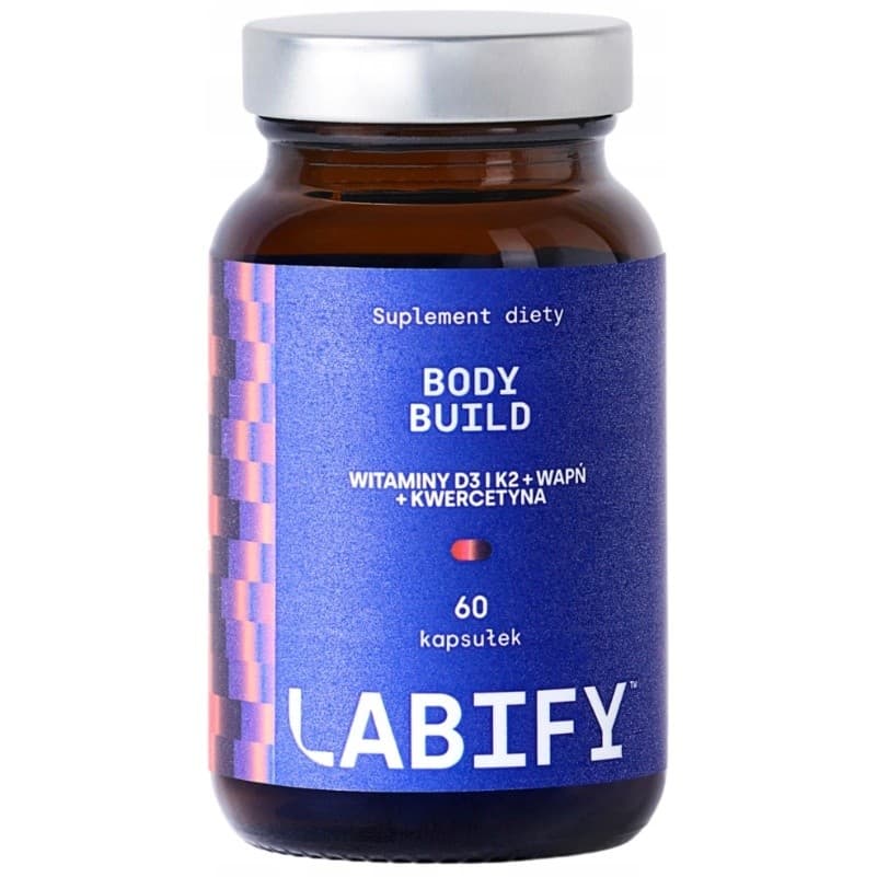 Labify - Body Build D3 + K2-MK7 + Calcio + Quercetina 60 Cápsulas – Labify empaque
