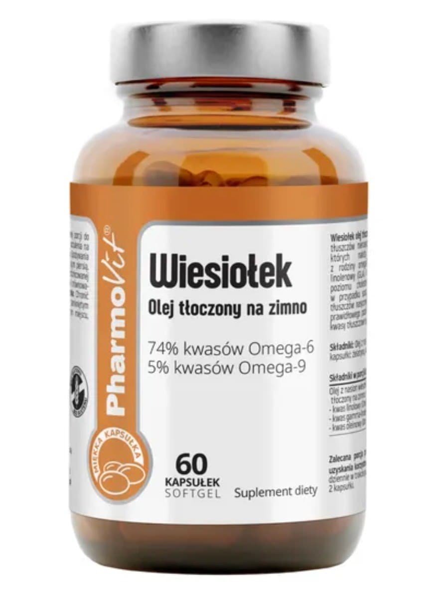 Pharmovit Evening Primrose Oil Cold-Pressed 60 capsules – Pharmovit packaging
