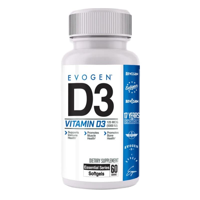 Evogen - Vitamina D3, 125mcg - 60 capsule molli – Evogen confezione