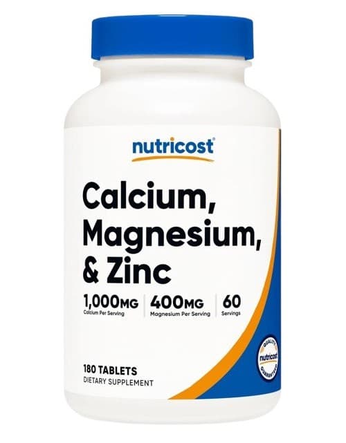 Nutricost - Calcium, Magnésium & Zinc - 180 Comprimés – Nutricost emballage