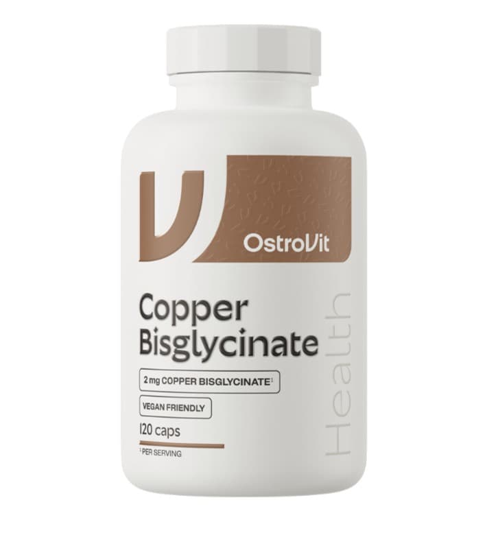 OstroVit - Copper Bisglycinate, 2mg - 120 caps – OstroVit förpackning