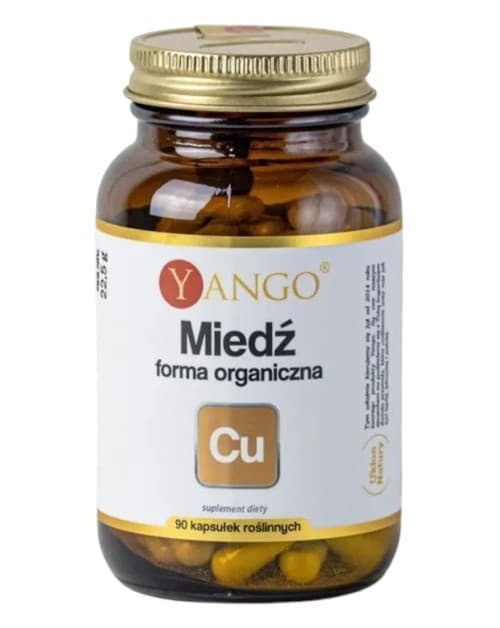 YANGO Rame organico 2mg, 90 capsule – Yango confezione