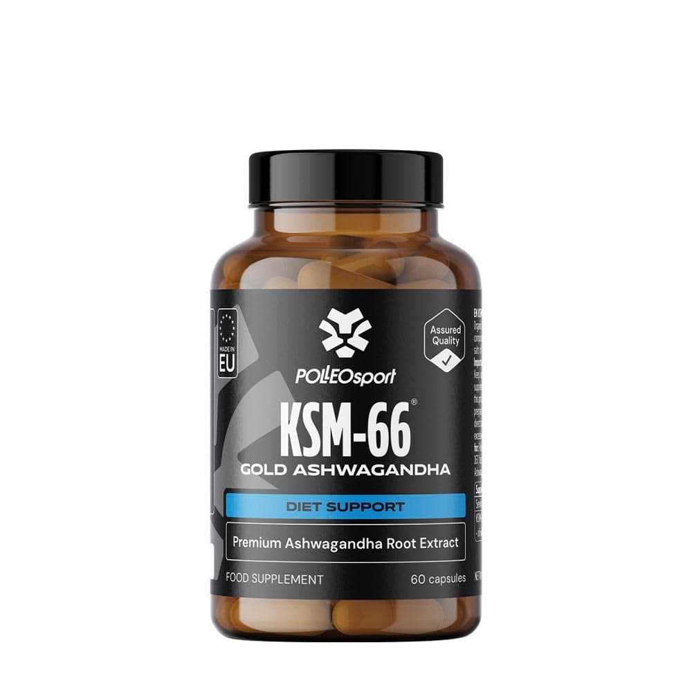Polleo Sport - KSM-66 Gold Ashwagandha - 60 kapslar – Polleo Sport förpackning