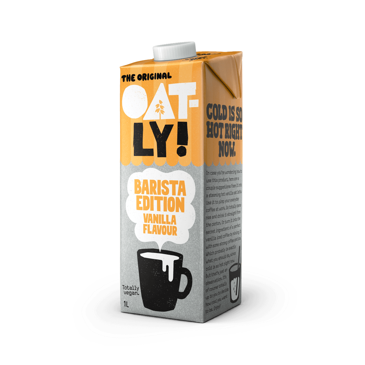 Oatly - Barista Edition haverdrank - Vanille, 1 l – verpakking
