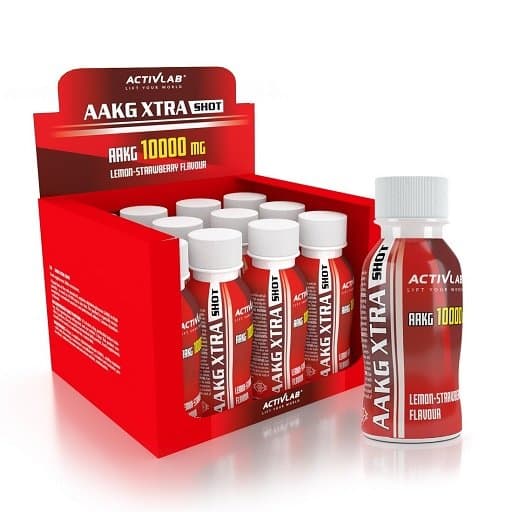 Activlab - AAKG Xtra Shot - 12 × 100 ml, citron og jordbær