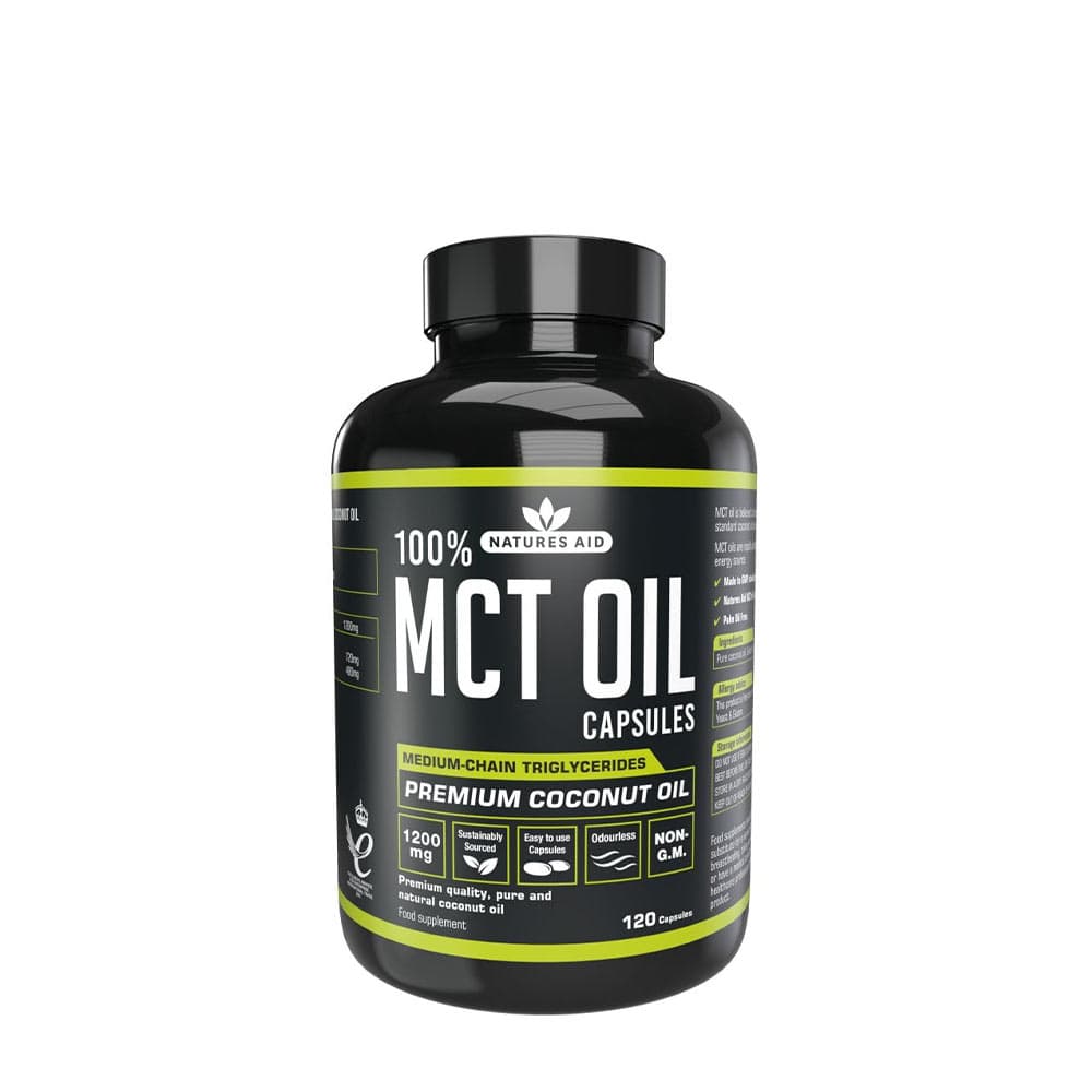 Natures Aid MCT Oil Caps 120 Kapseln – Nature's Aid packaging