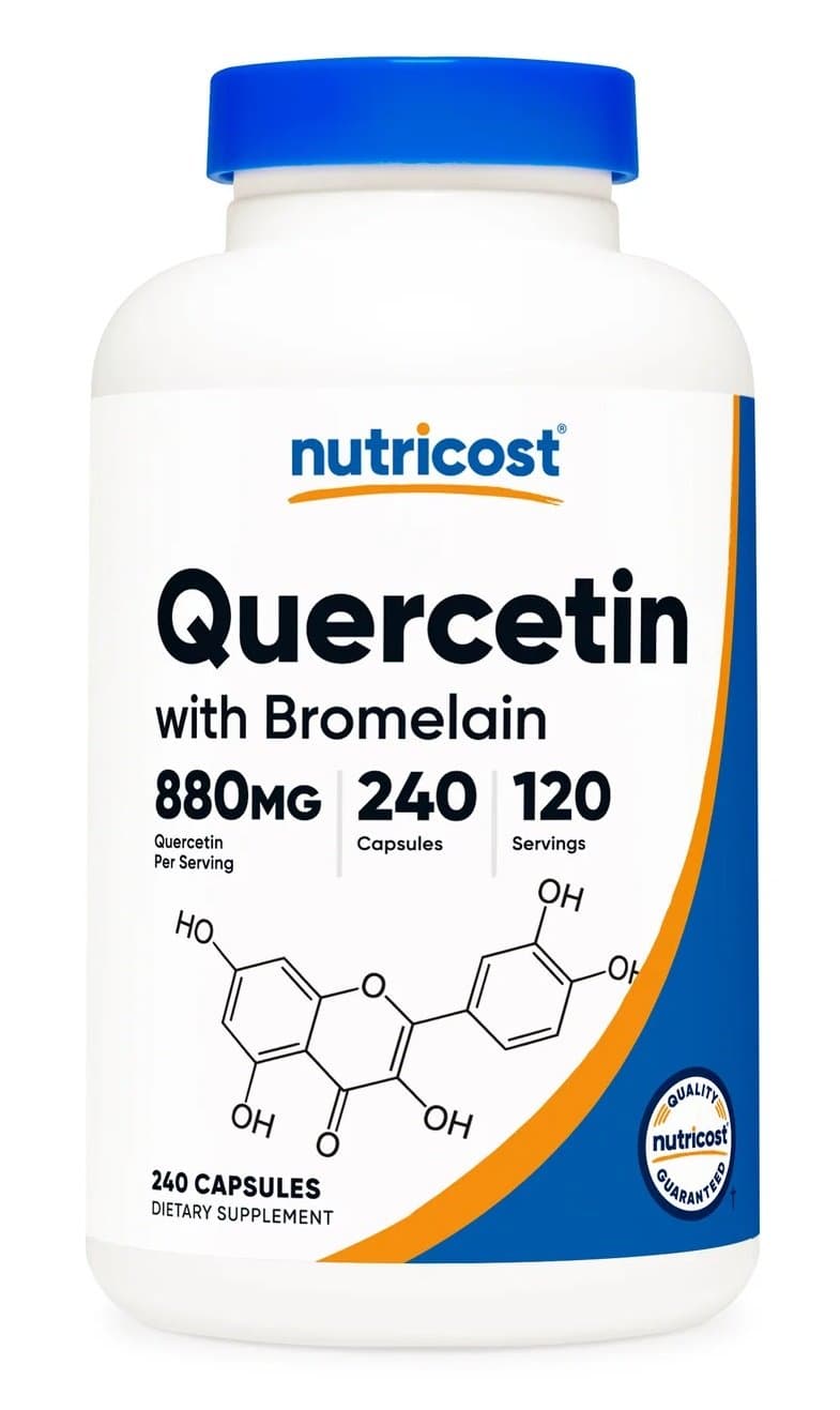 Nutricost - Kwercetyna z Bromelainą - 240 Kapsułek – Nutricost opakowanie